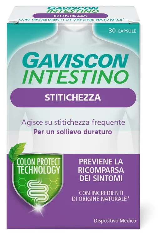 Gaviscon Intestino Stitichezza Dispositivo Medico 30 Capsule Senza Glutine