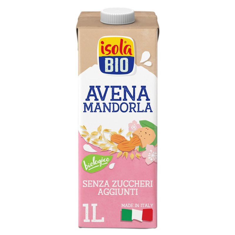 Isola Bio Bevanda Vegetale Avena e Mandorla Biologica 1 Litro