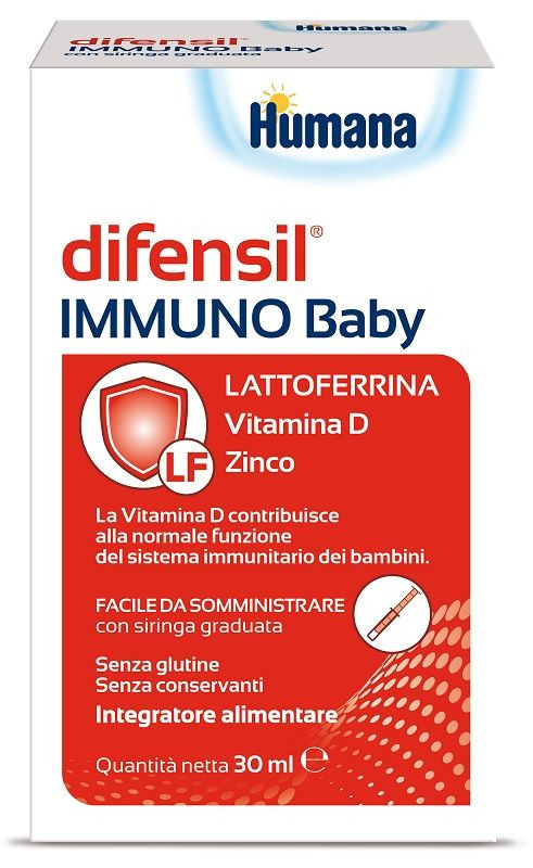 Humana Difensil Immuno Baby Integratore Sistema Immunitario per Bambini 30 ml