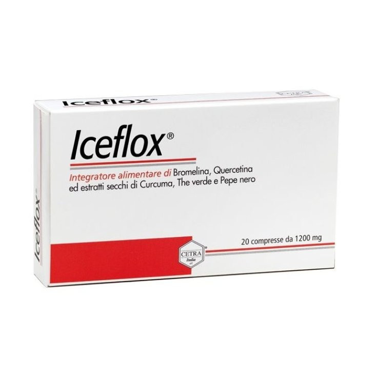 Cetra Italia Iceflox Plus Integratore Bromelina Curcuma 20 Compresse