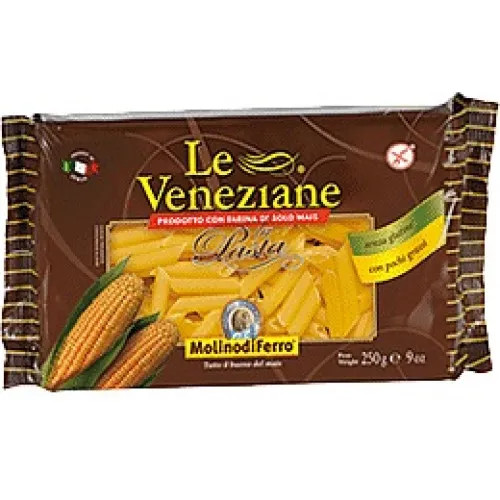 Le Veneziane Penne Rigate Pasta Senza Glutine con Farina di Mais 250g