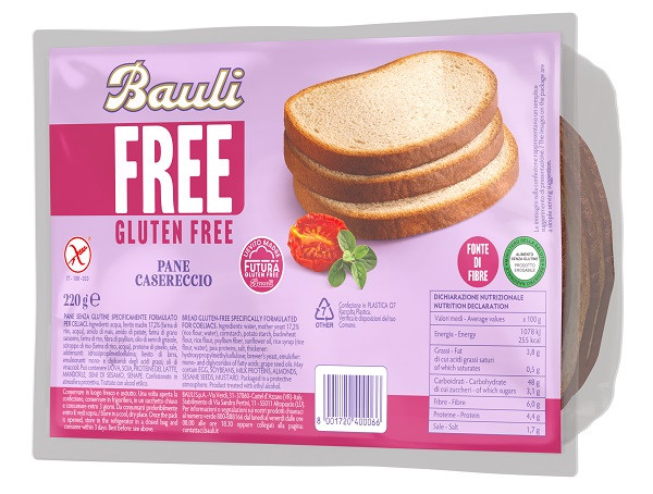 Bauli Pane Casereccio Senza Glutine 220g