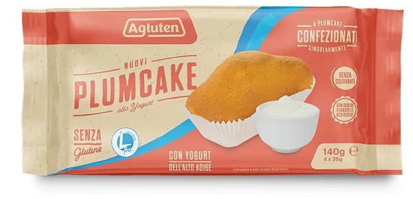 Agluten Plumcake allo Yogurt Senza Glutine 4 Pezzi da 35g