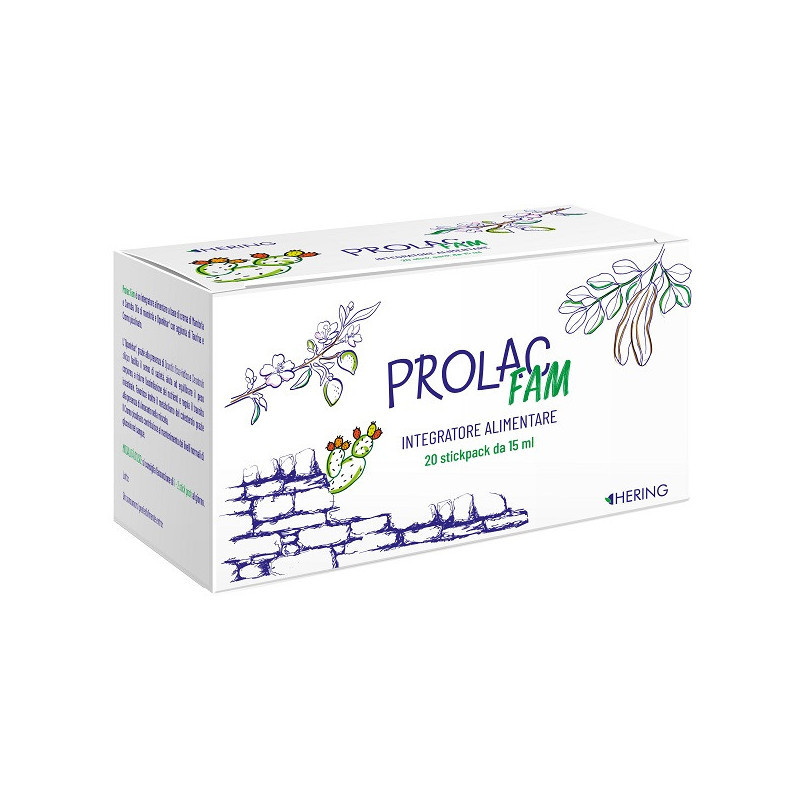 Hering Prolac Fam Integratore per il Controllo del Peso 20 Stick Pack