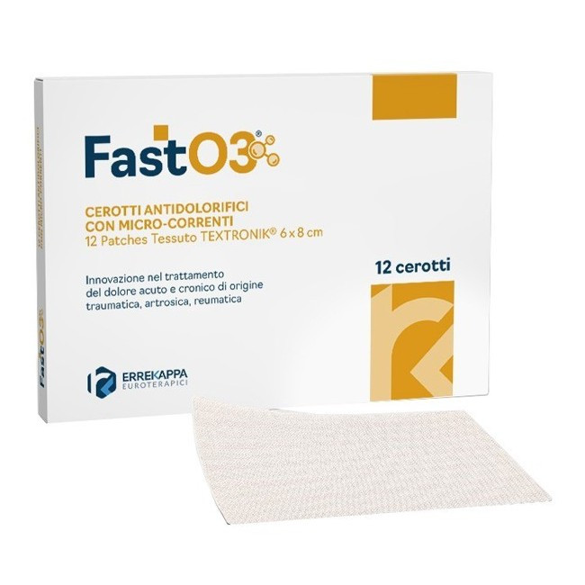 Errekappa Euroterapici Fasto3 Cerotti Antidolorifici 12 Pezzi 6x8cm