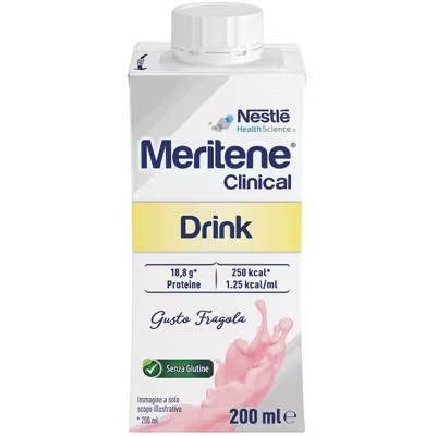 Nestlé Meritene Clinical Iperproteico Fragola Senza Glutine 200ml