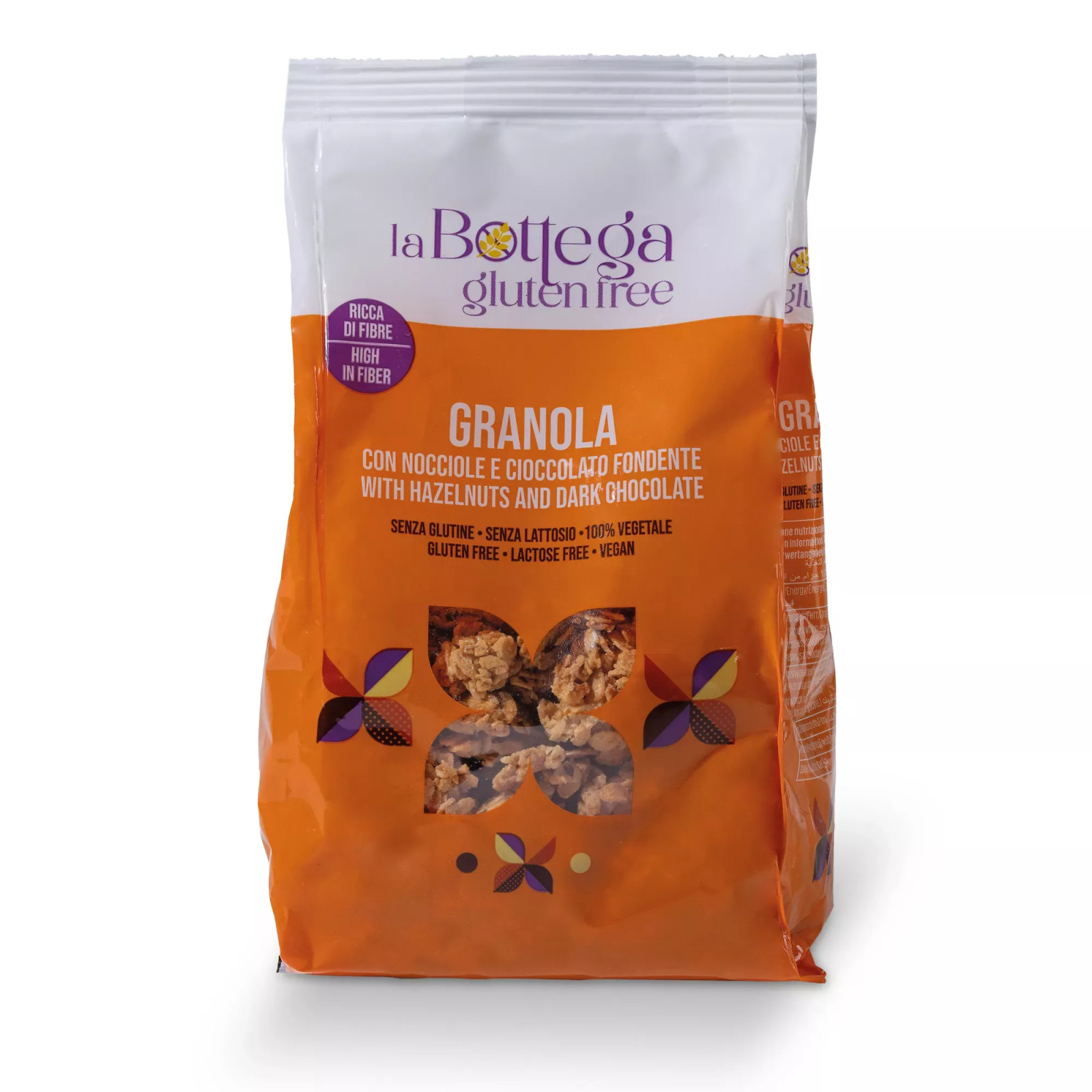 La Bottega Gluten Free Granola con Nocciole e Cioccolato Fondente Senza Glutine e Lattosio 300 grammi
