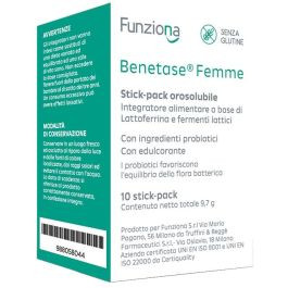 Funziona Benetase Femme Integratore Probiotico 10 Stick Pack Senza Glutine