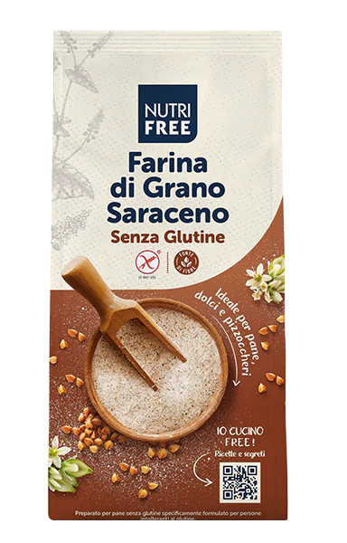 Nutri Free Farina di Grano Saraceno Senza Glutine Mix per Celiaci 1kg