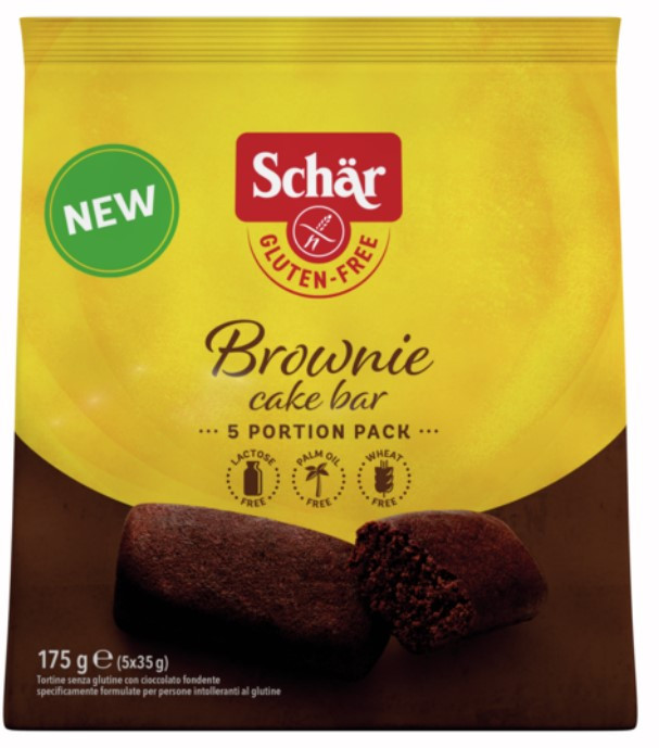 Schar Brownie Barretta al Cioccolato Senza Glutine e Lattosio 175g