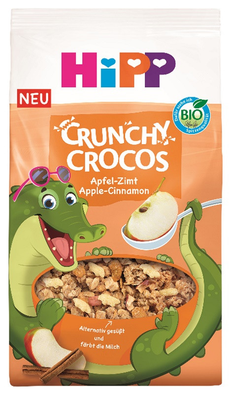Hipp Crunchy Crocos Muesli Biologico Mela e Cannella per Bambini da 3 Anni 300 grammi
