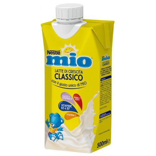 Nestlé Mio Latte di Crescita Liquido 500ml da 1 Anno Senza Olio di Palma