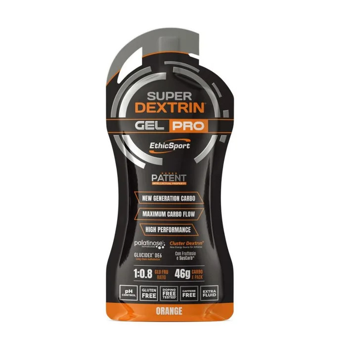 EthicSport Super Dextrin Gel Pro Energetico Gusto Arancia Senza Glutine 60ml