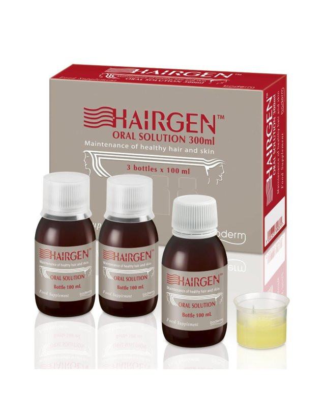 Logofarma Hairgen Integratore per Capelli e Pelle Soluzione Orale 3x100ml