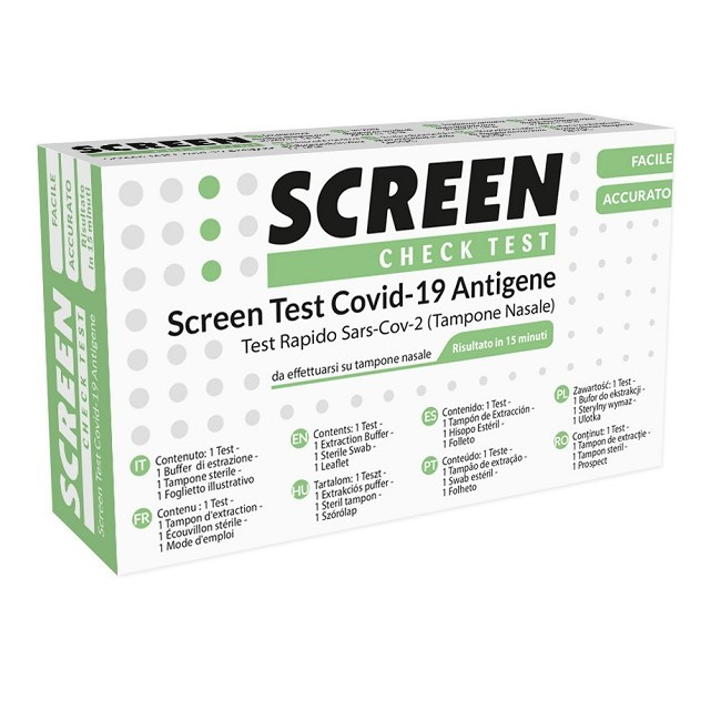 Screen Italia Test Covid - 19 Antigene Autodiagnosi Tampone Nasale Rapido