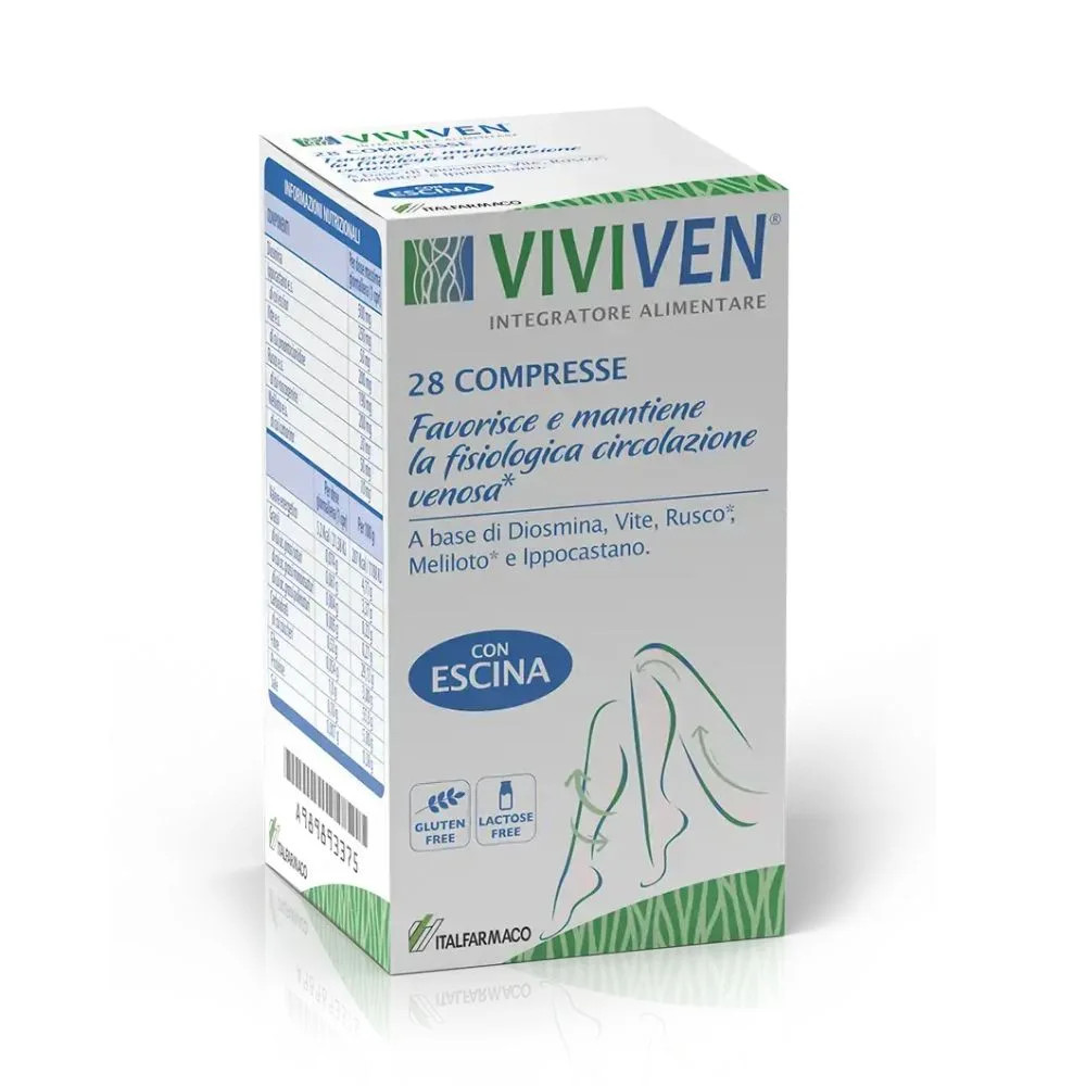 Italfarmaco Viviven Integratore per Circolazione Venosa 28 Compresse