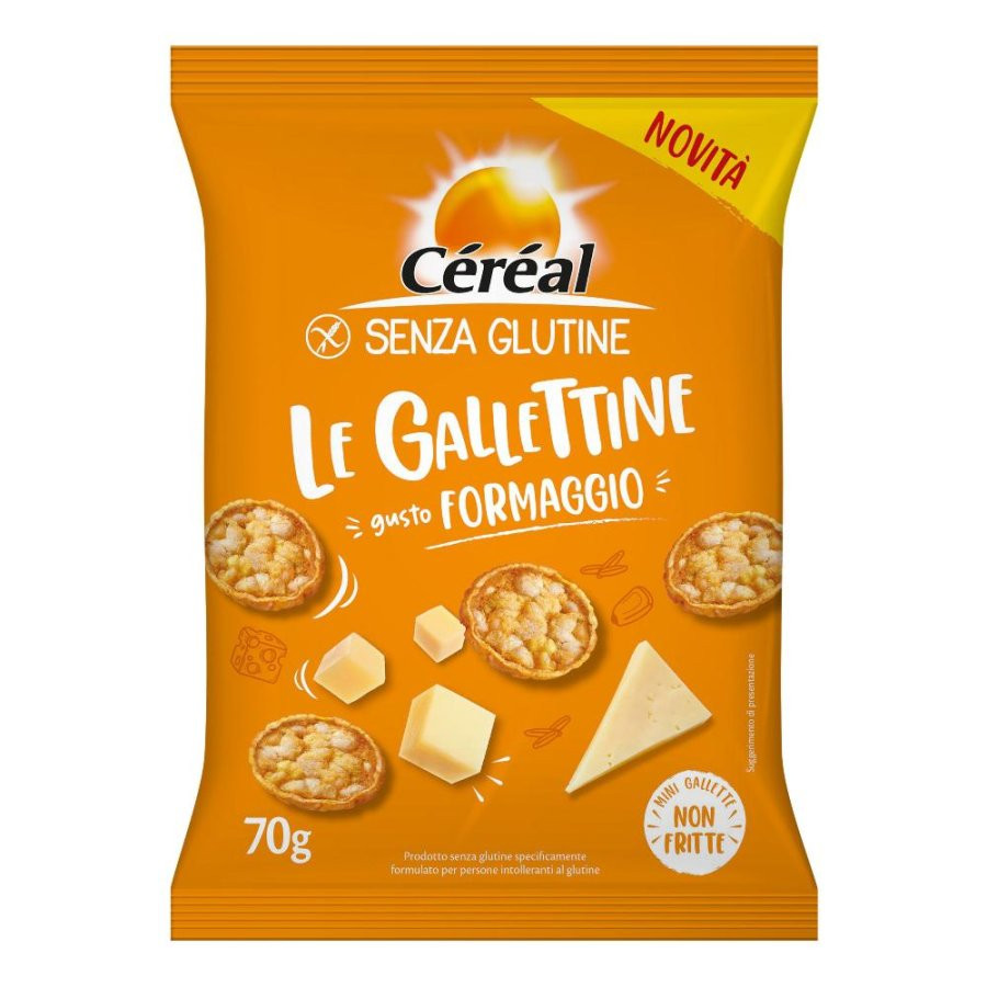 Cereal Gallettine Senza Glutine Gusto Formaggio 70g