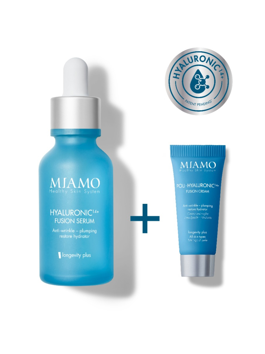 Miamo Hyaluronic14+ Serum 30ml Rimpolpante e Idratante + Fusion Cream Viso Antirughe 5 ml