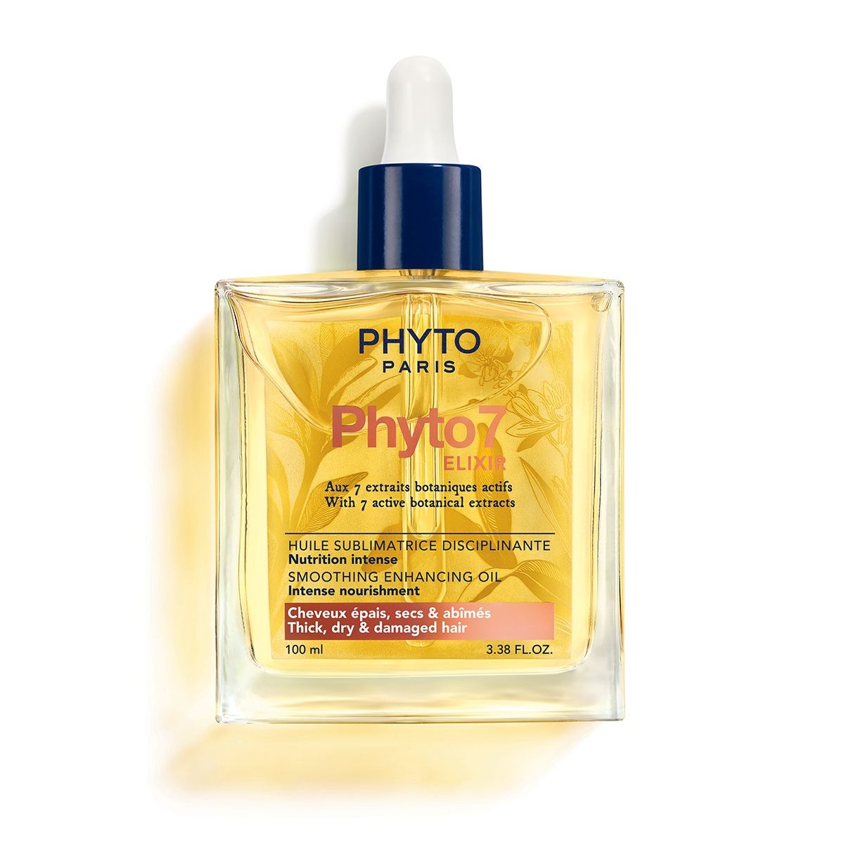 Phyto Phyto7 Elixir Olio Sublimante Disciplinante Capelli Secchi e Danneggiati 100 ml