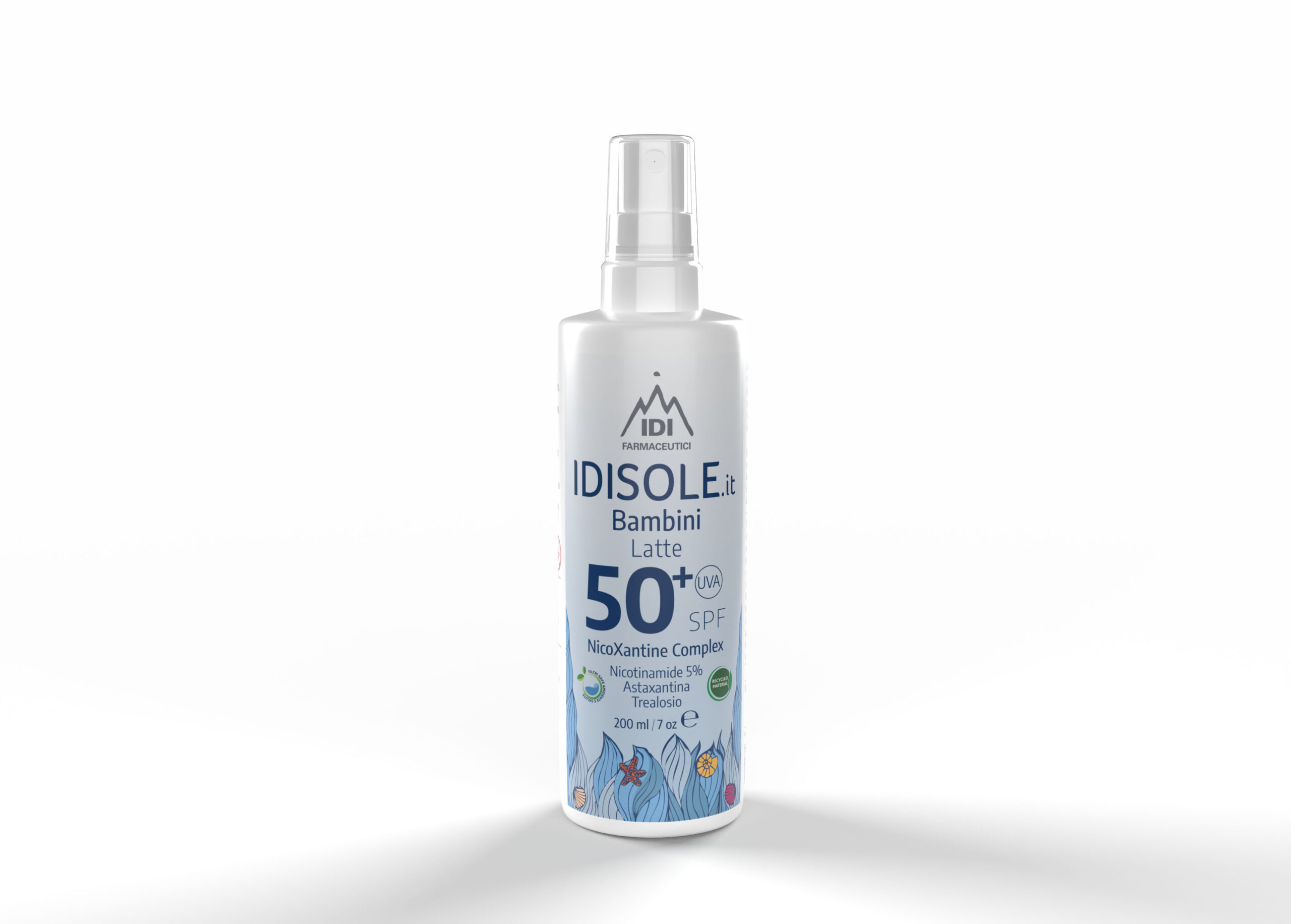 Idisole.it Protezione Solare Bambini con Nicotinamide SPF 50+ 200 ml