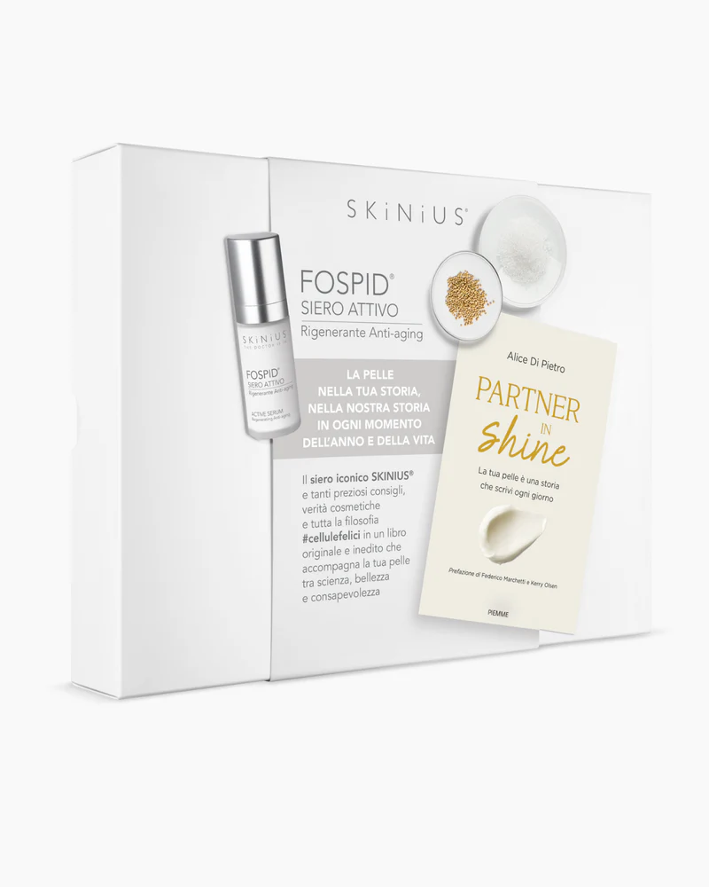 Skinius Fospid Beauty Book Siero Attico Viso 30 ml + 1 Libro con Segnalibro