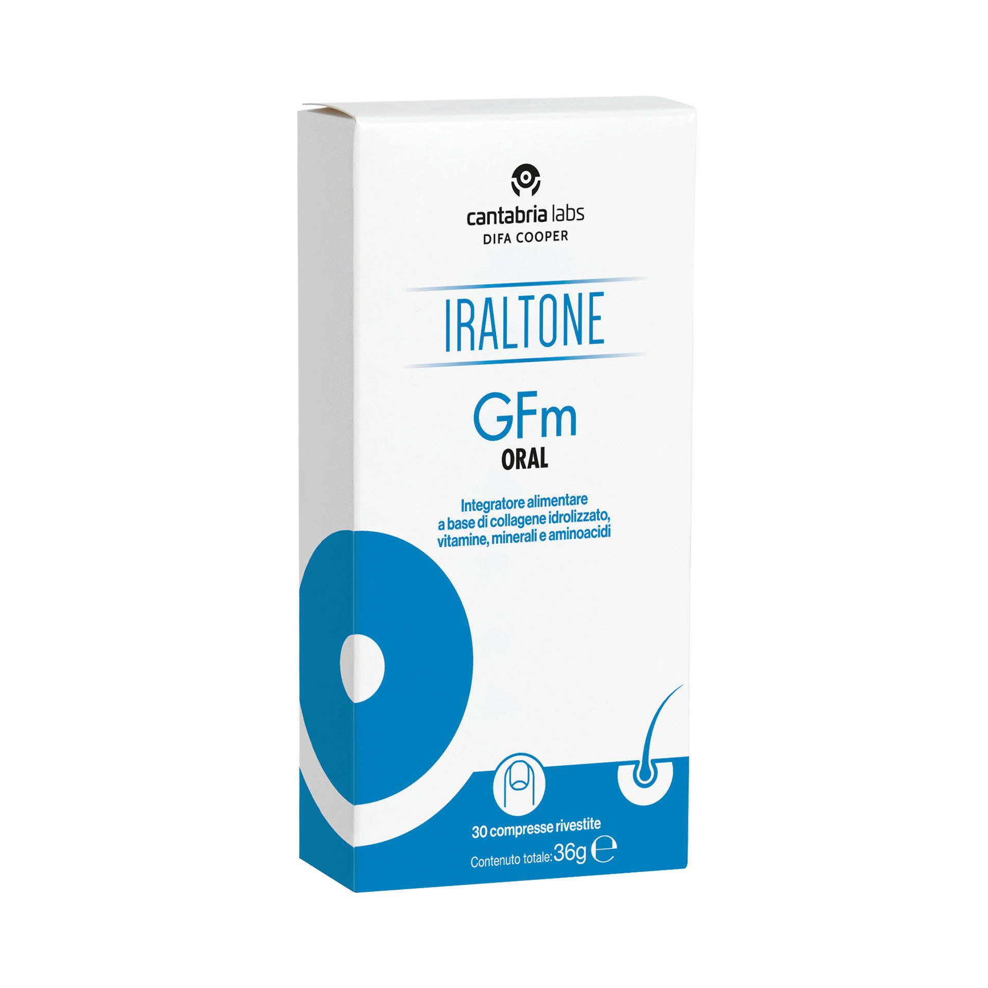 GFM Oral Iraltone Integratore per il Benessere di Unghie e Capelli 30 compresse