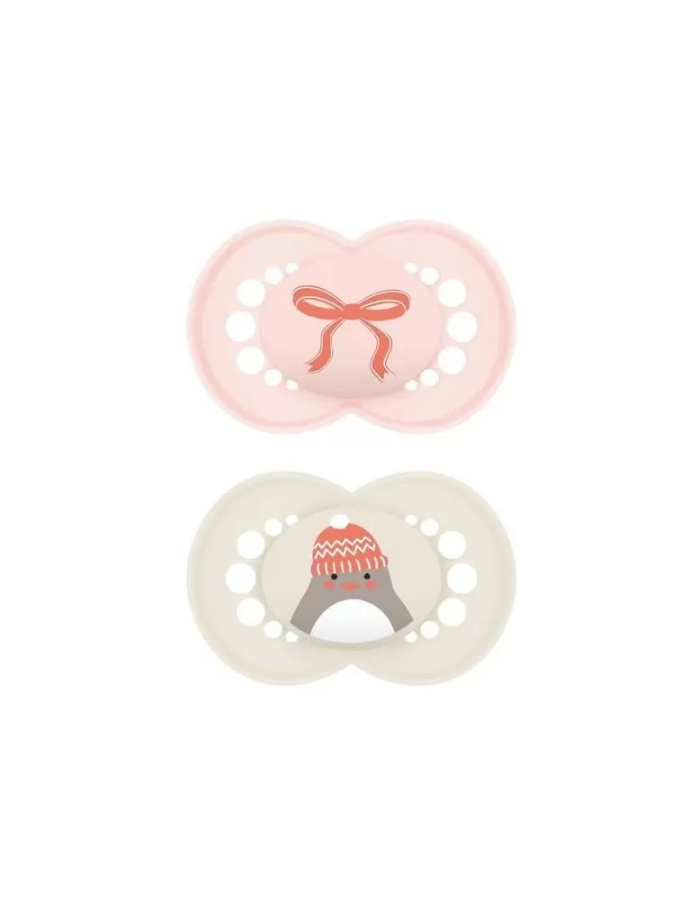 MAM Original 6+ mesi Succhietto in Silicone Winter Limited Edition Femmina 2 pezzi