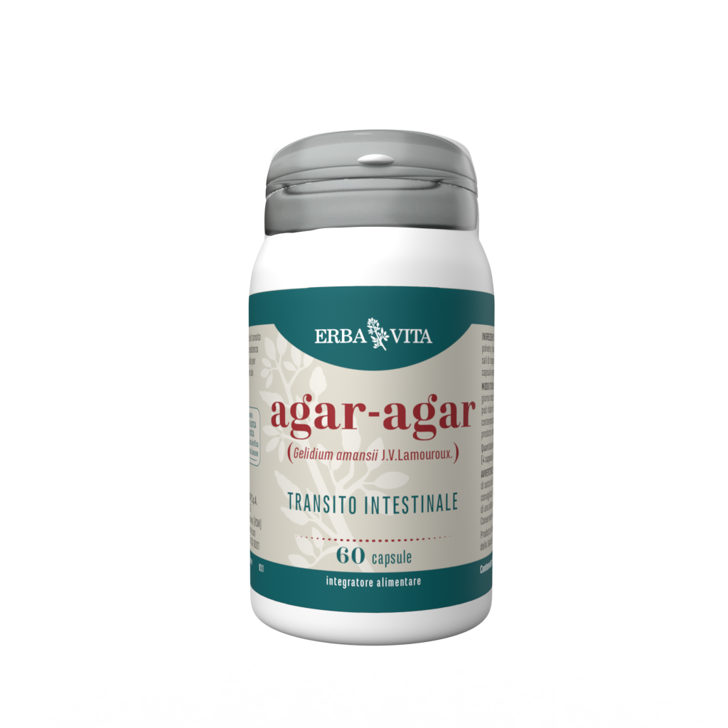 Erba Vita Agar Agar Integratore Transito Intestinale 60 capsule