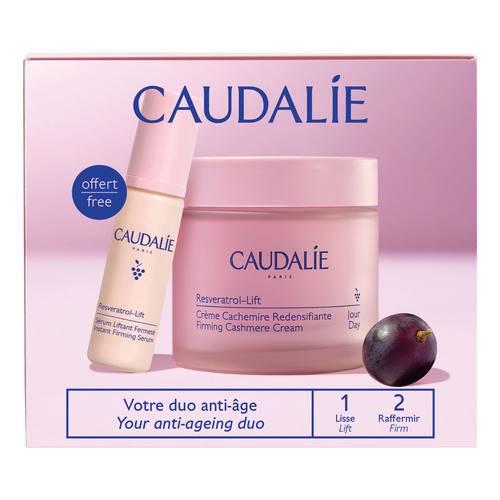 Caudalie Resveratrol - Lift Cofanetto di Bellezza Crema Cashmere 50 ml + Siero Liftante 10 ml
