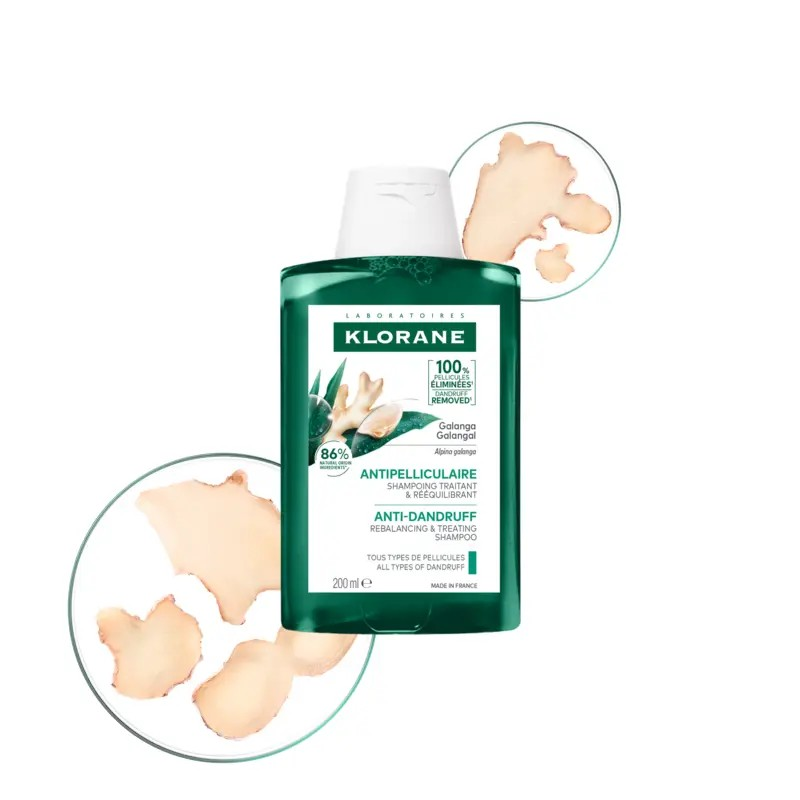 Klorane Shampoo Antiforfora Trattante e Riequilibrante alla Galanga 200 ml