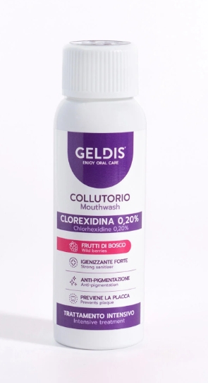 Geldis Collutorio Clorexidina 0,20% Aroma Frutti di Bosco 100 ml