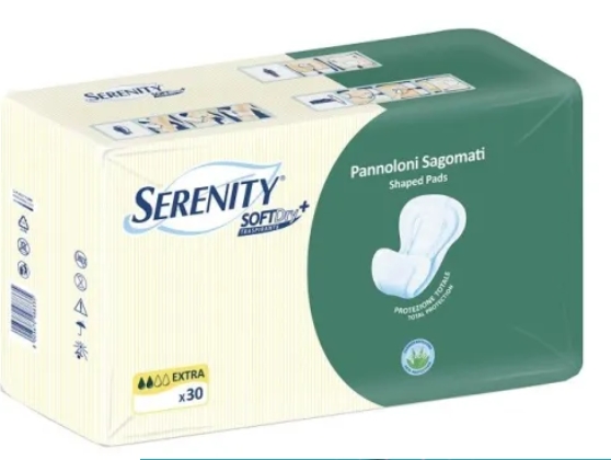 Serenity Pannolino Sagomato Soft Dry Sensitive Extra 30 pezzi