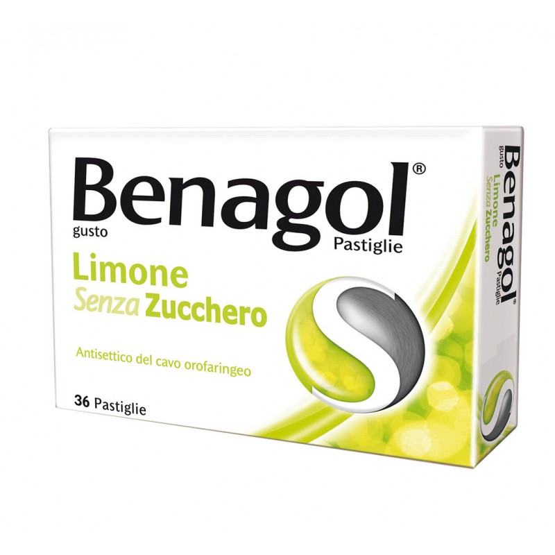Benagol 36 Pastiglie Limone Senza Zucchero