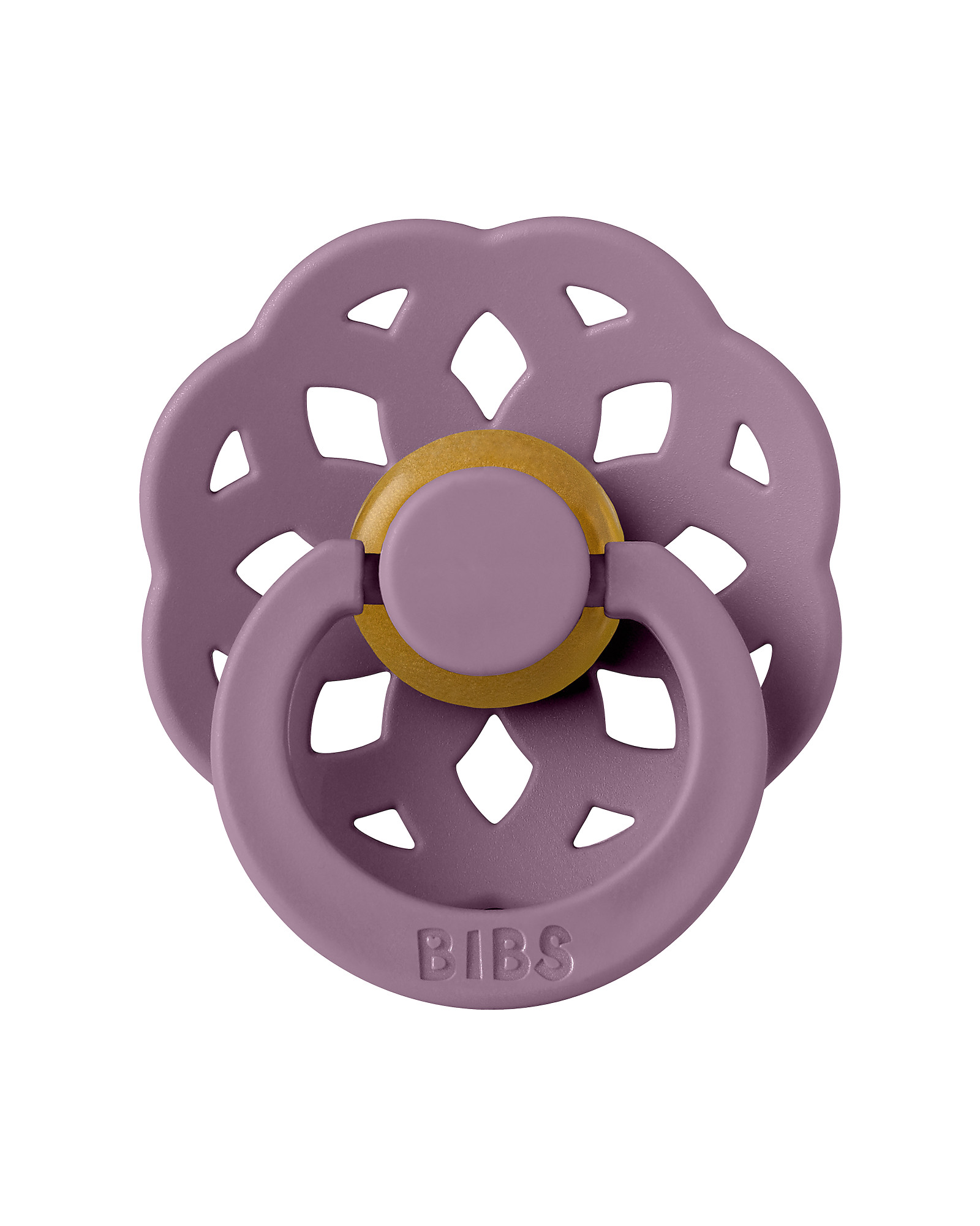 BIBS Boheme Ciuccio con Tettarella in Gomma Naturale Singolo Colore Mauve Size 1 (0+mesi) 1 pezzo