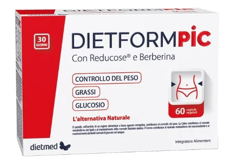 Dietformpic Integratore per Controllo Peso e Metabolismo 60 Capsule Vegetali