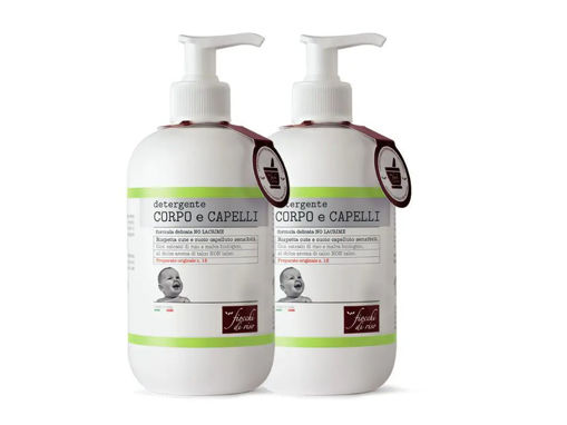 Fiocchi Di Riso Detergente Corpo e Capelli Talco 2 x 400 ml Bipacco