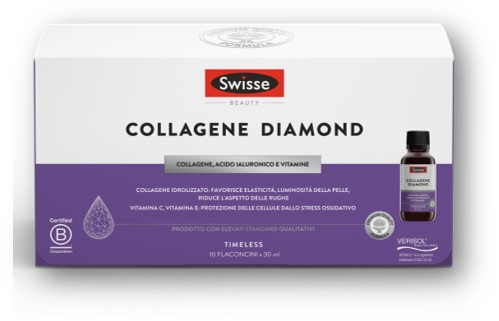 Swisse Collagene Diamond Integratore Bellezza Pelle 10 flaconi
