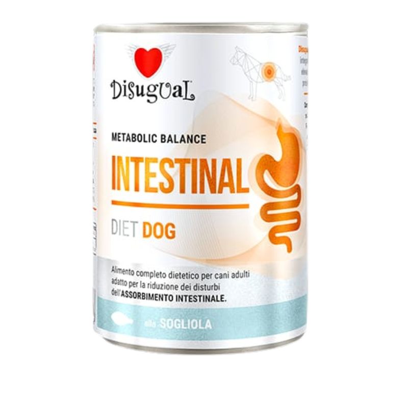 Disugual Intestinal Alimento per Cani Cibo Umido Gusto Sogliola 400g