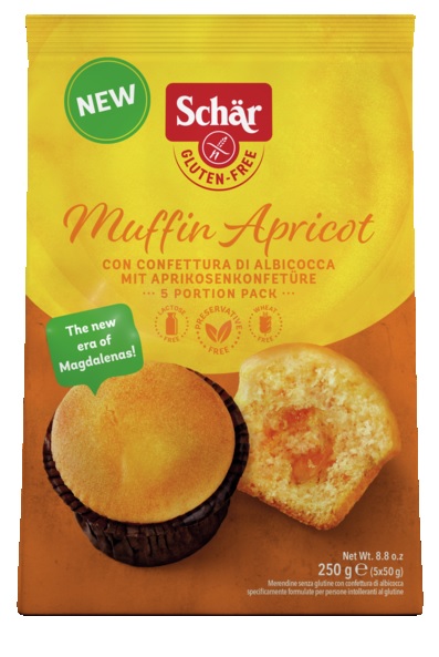 Schar Muffin Senza Glutine Gusto Albicocca 5 pezzi