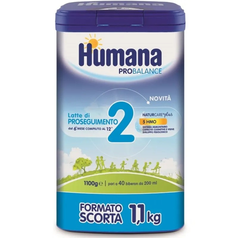 Humana 2 Latte di Proseguimento per Neonati dal 6 Mese Formato Convenienza 1,1Kg