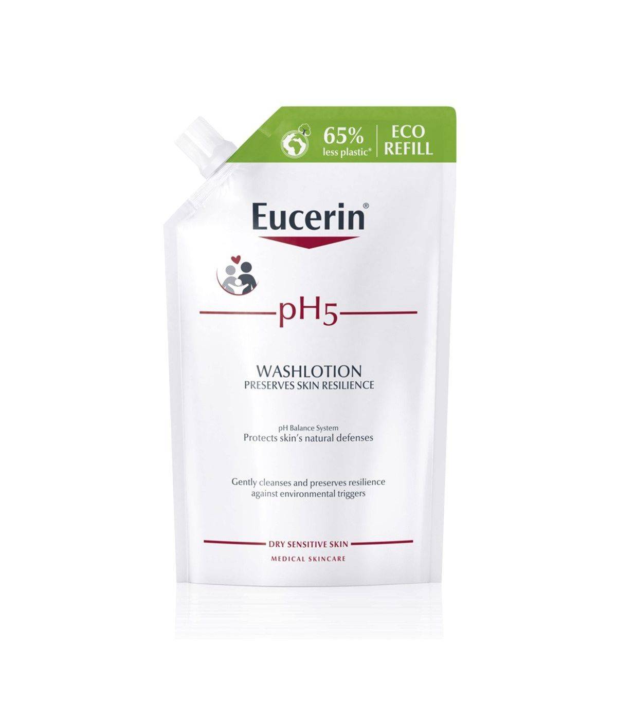 Eucerin pH5 Washlotion Lozione Detergente per Pelli Sensibili Eco Refill 400 ml