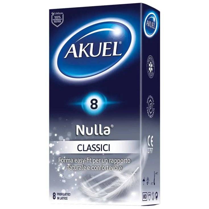 Akuel Nulla Classico Profilattico 8 pezzi