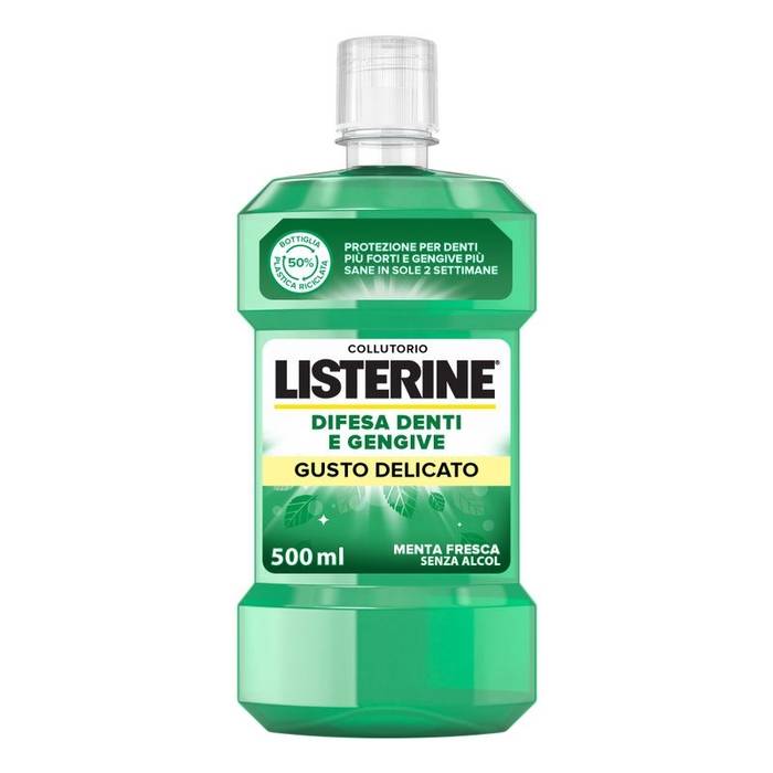 Listerine Difesa Denti&Gengive Collutorio menta delicata 500 ml