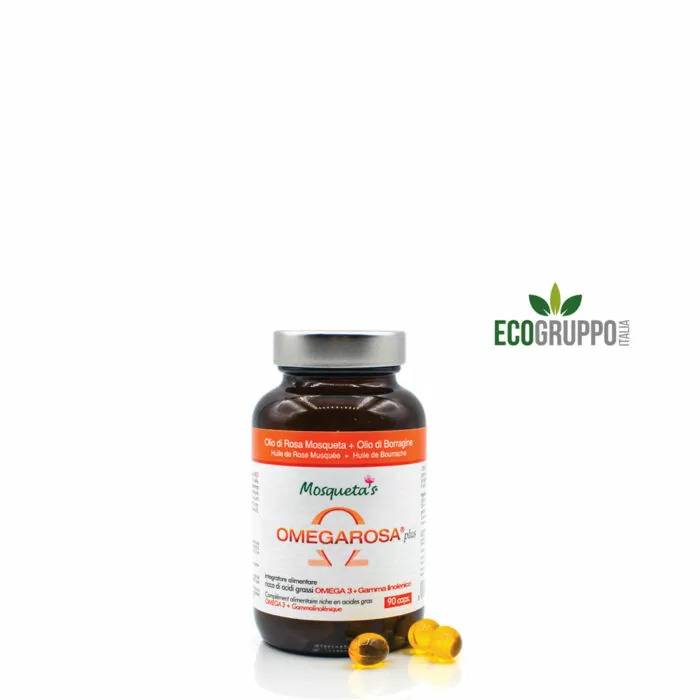 Mosqueta's Omegarosa Plus a Base di Oli di Rosa Mosqueta e Borragine Bio 90 capsule