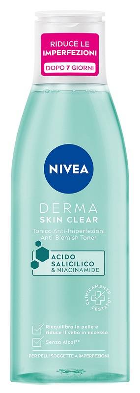 Nivea Derma Skin Tonico detergente per il viso 200 ml