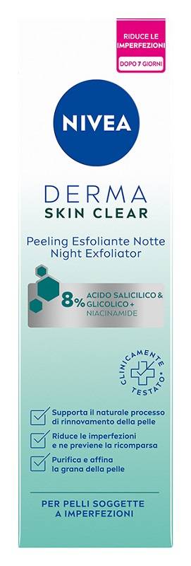 Nivea Derma Skin Peeling per la skincare notturna 40 ml
