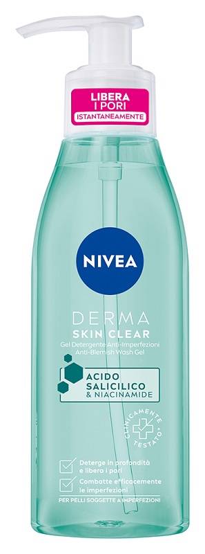 Nivea Derma Skin Clear Gel detergente anti imperfezioni 150 ml
