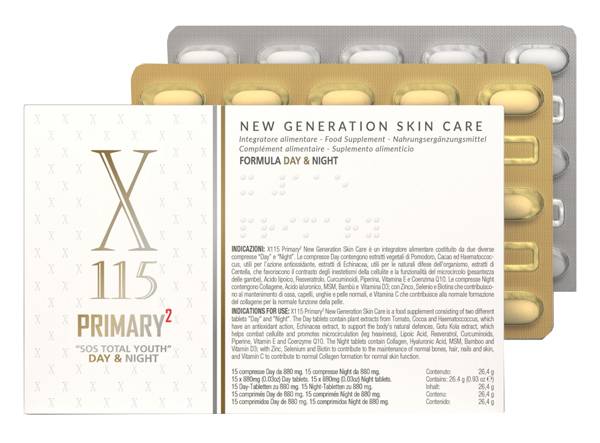 X115 Primary2 New Generation Skin Care Integratore Antiage