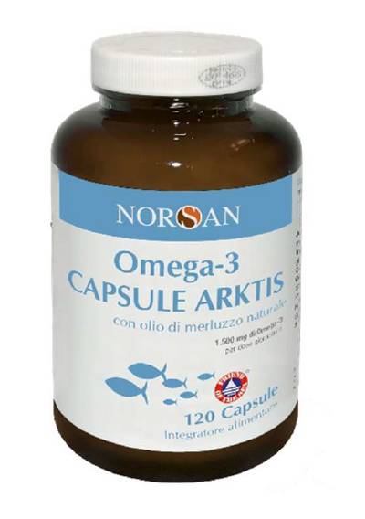 Norsan Omega 3 Arktis Integratore con Olio di Fegato di Merluzzo 120 capsule