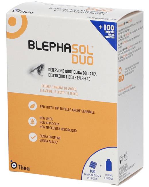 Blephasol Duo Soluzione micellare per igiene delle palpebre 100 ml + 100 Garze